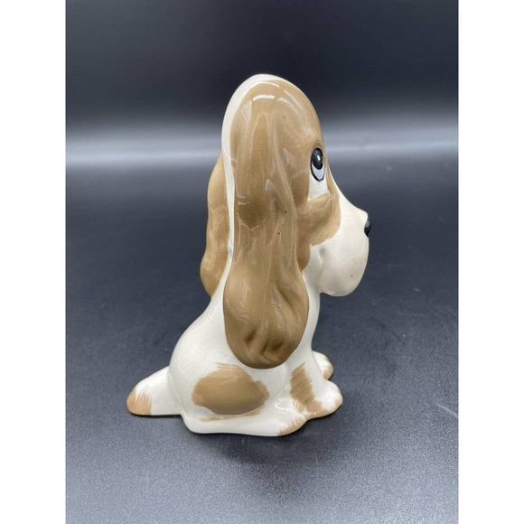 Vintage Szeiler Hound Dog Sad Sam beagle basset figurine England 5”d - Picture 5 of 8